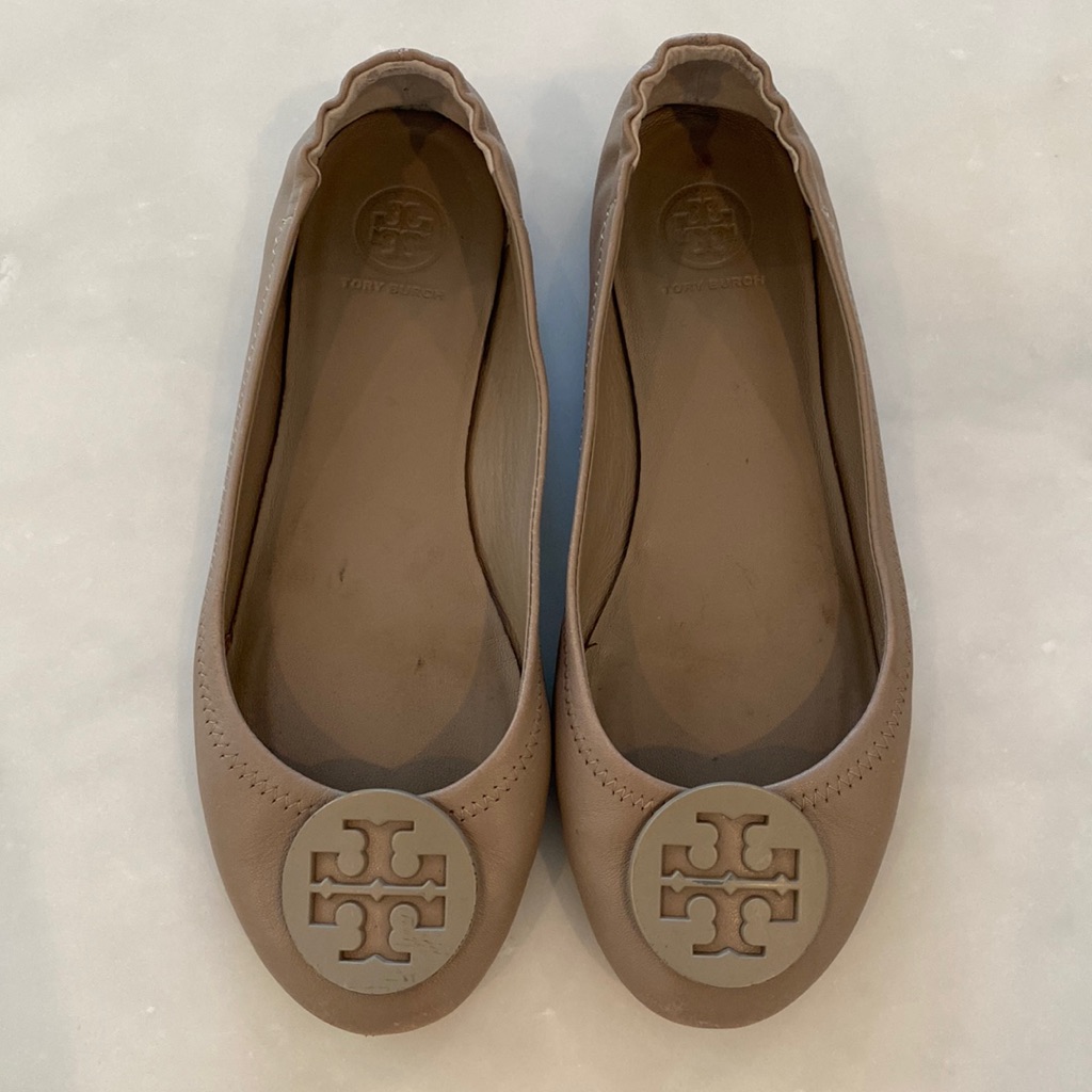 Tory Burch Minnie Ballet Flats French Gray 8